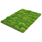 Panel na ścianę z mchu poduszkowego średniozielonego 72x52cm
